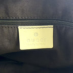 Pre-Owned Abby tote bag Shoulder bag beige Leather Canvas Silver 130736 GUCCI