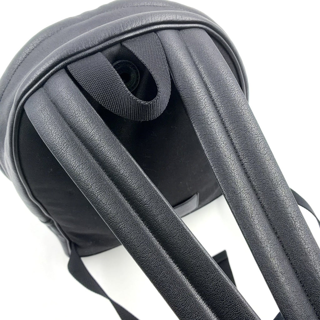 Pre-Owned city Leather Backpack black Leather Silver SAINT LAURENT PARIS