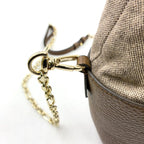 Pre-Owned 5AC Mini bucket bag Shoulder bag Brown Leather Canvas Gold S56WG0164 P4348 T2281 Maison Margiela