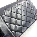 Pre-Owned matelasse Diana Flap Serial number starting with 2 Shoulder bag black lambskin Gold A01165  CHANEL