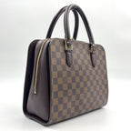 Pre-Owned Brera Damier  ebene Handbag Brown Leather PVC Gold N51150 LOUIS VUITTON