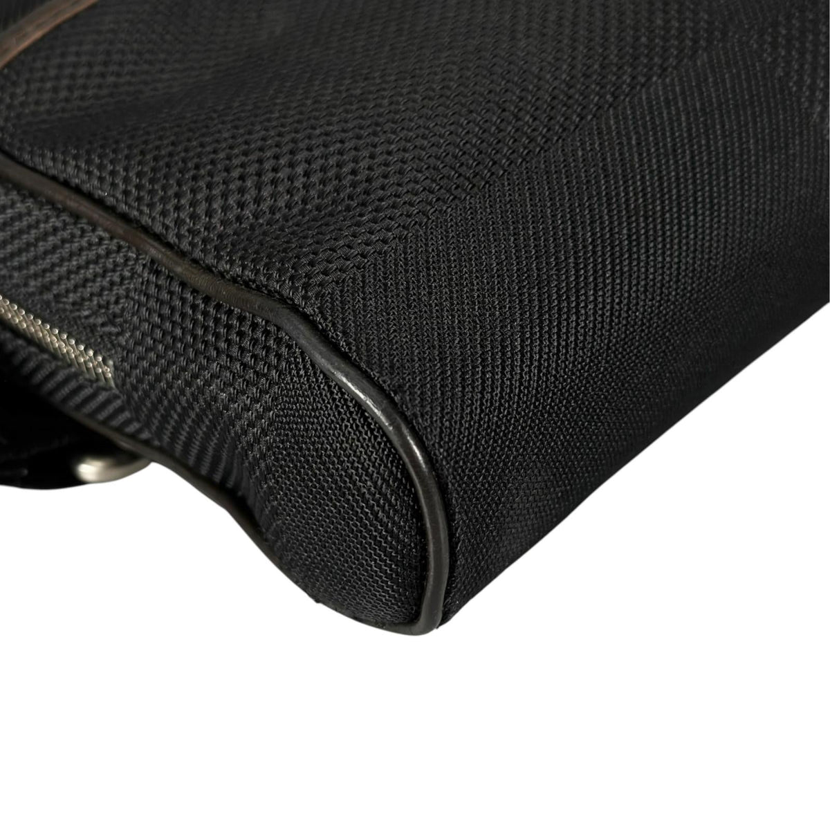 Pre-Owned acrobatics Damier jean Noir body bag black Leather nylon canvas Silver M93620 LOUIS VUITTON