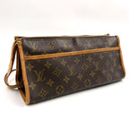 Pre-Owned Popincourt Ron monogram Shoulder bag Brown light brown Leather PVC Gold M40008 LOUIS VUITTON