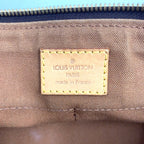 Pre-Owned Popincourt Ron monogram Shoulder bag Brown light brown Leather PVC Gold M40008 LOUIS VUITTON