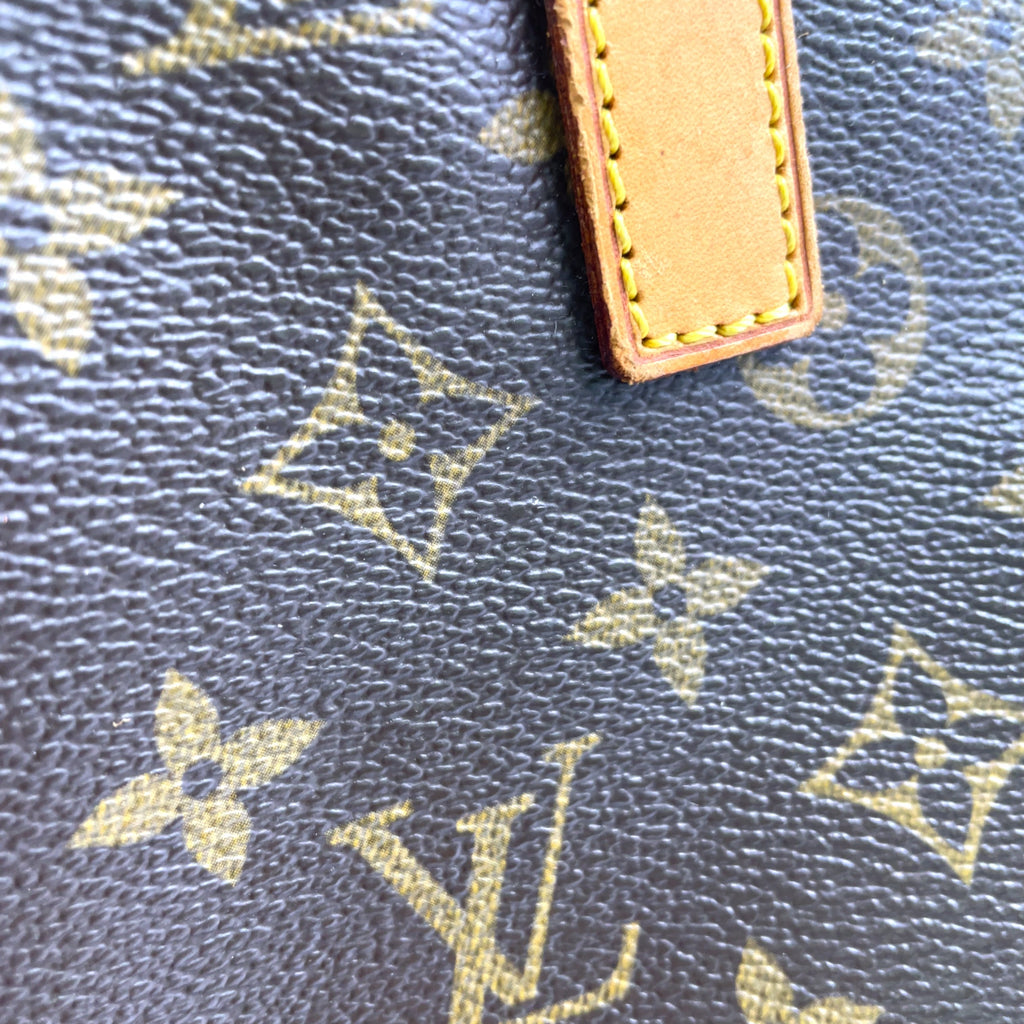 Pre-Owned Cabas Piano monogram tote bag Brown Leather PVC Gold M51148 LOUIS VUITTON