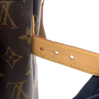 Pre-Owned Batignolles monogram Handbag Brown Leather PVC Gold M51156 LOUIS VUITTON