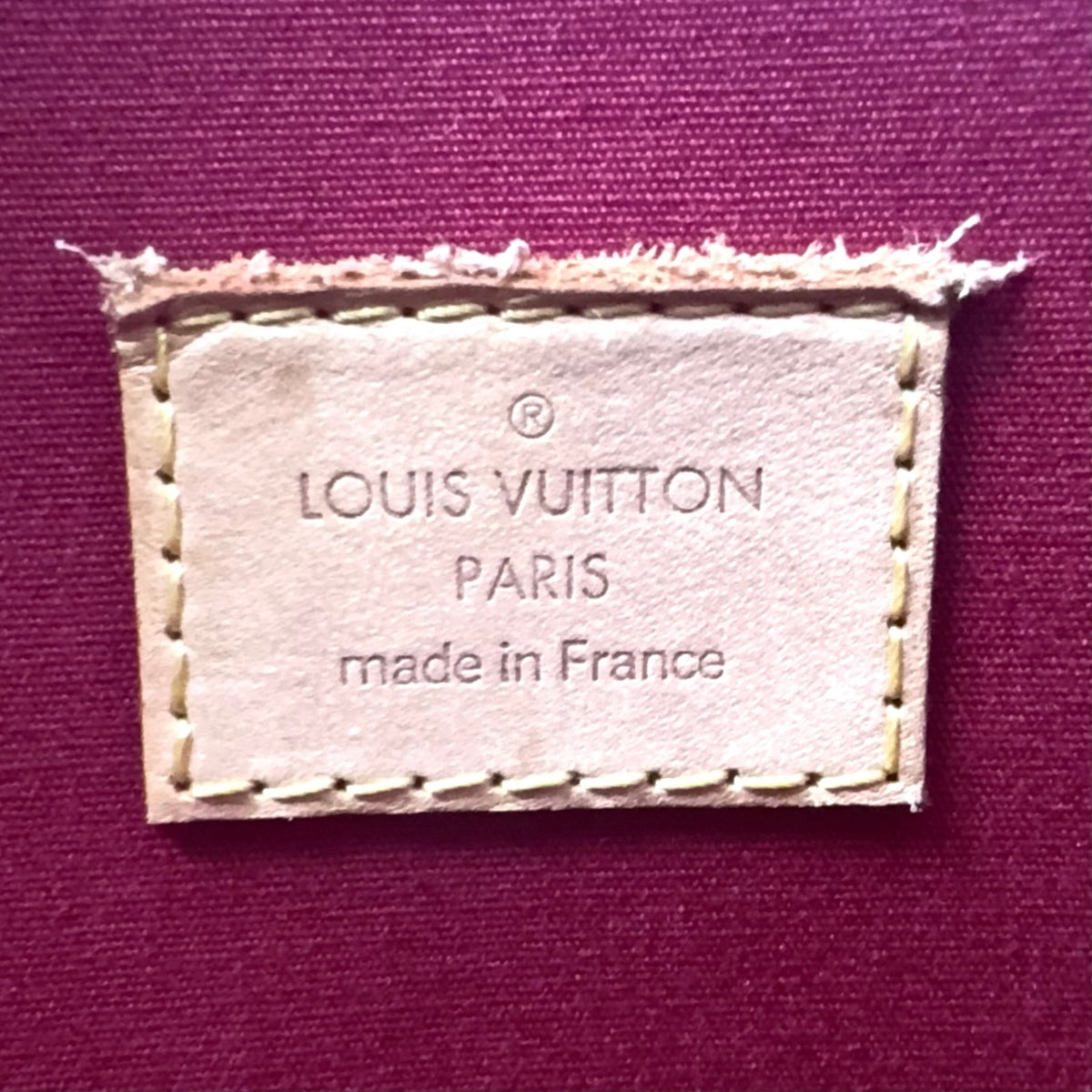 Pre-Owned brentwood Vernis pomme d'amour tote bag Red Leather Enamel Gold M91989 LOUIS VUITTON