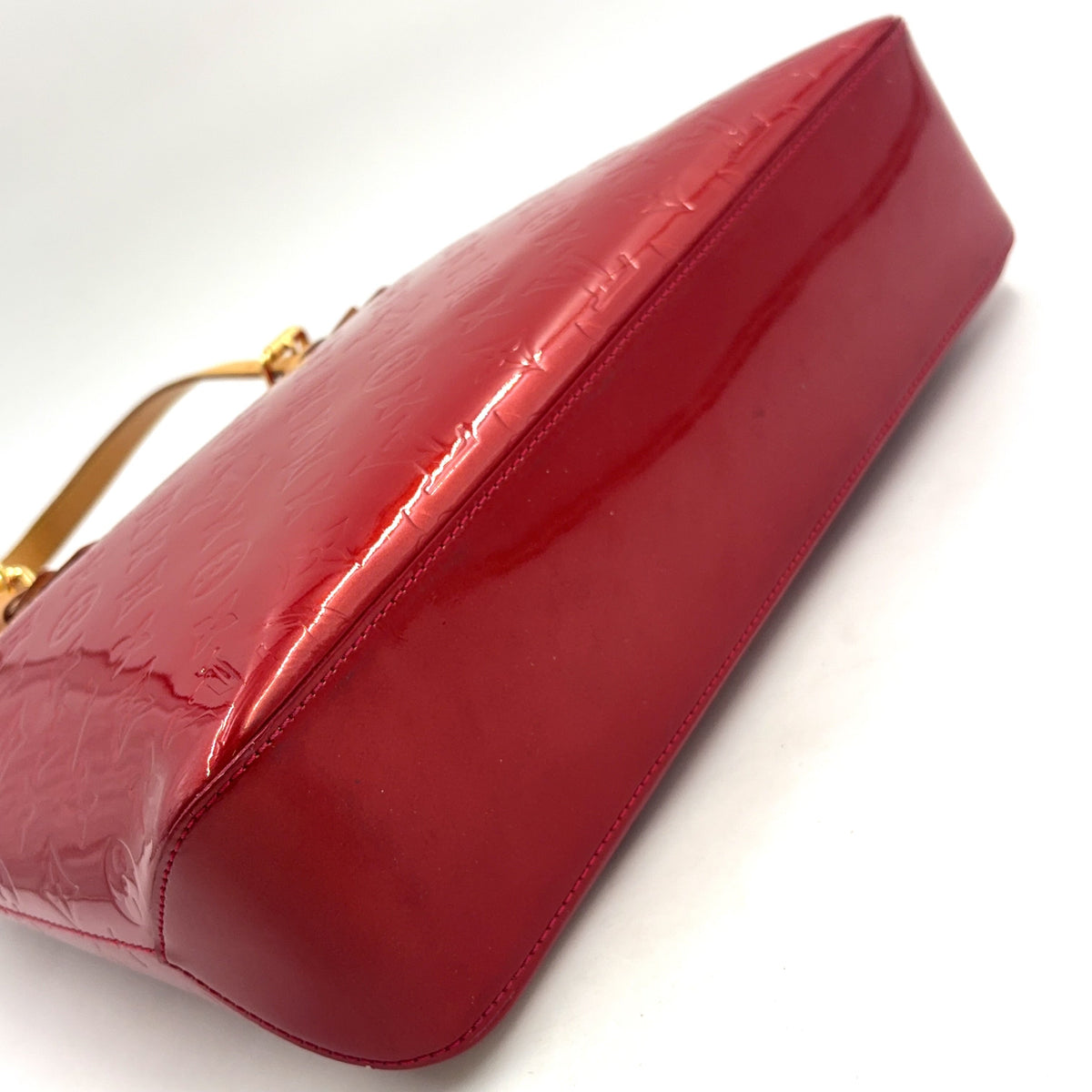 Pre-Owned brentwood Vernis pomme d'amour tote bag Red Leather Enamel Gold M91989 LOUIS VUITTON
