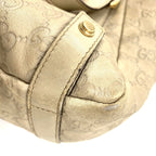 Pre-Owned Abby Handbag ivory Leather Gold 130736 GUCCI