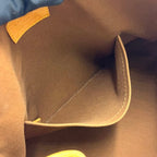 Pre-Owned Batignolles monogram Handbag Brown light brown Leather PVC Gold M51156 LOUIS VUITTON