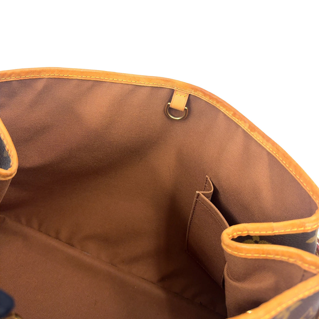 Pre-Owned Batignolles Horizontal monogram tote bag Brown Leather PVC Gold M51154 LOUIS VUITTON