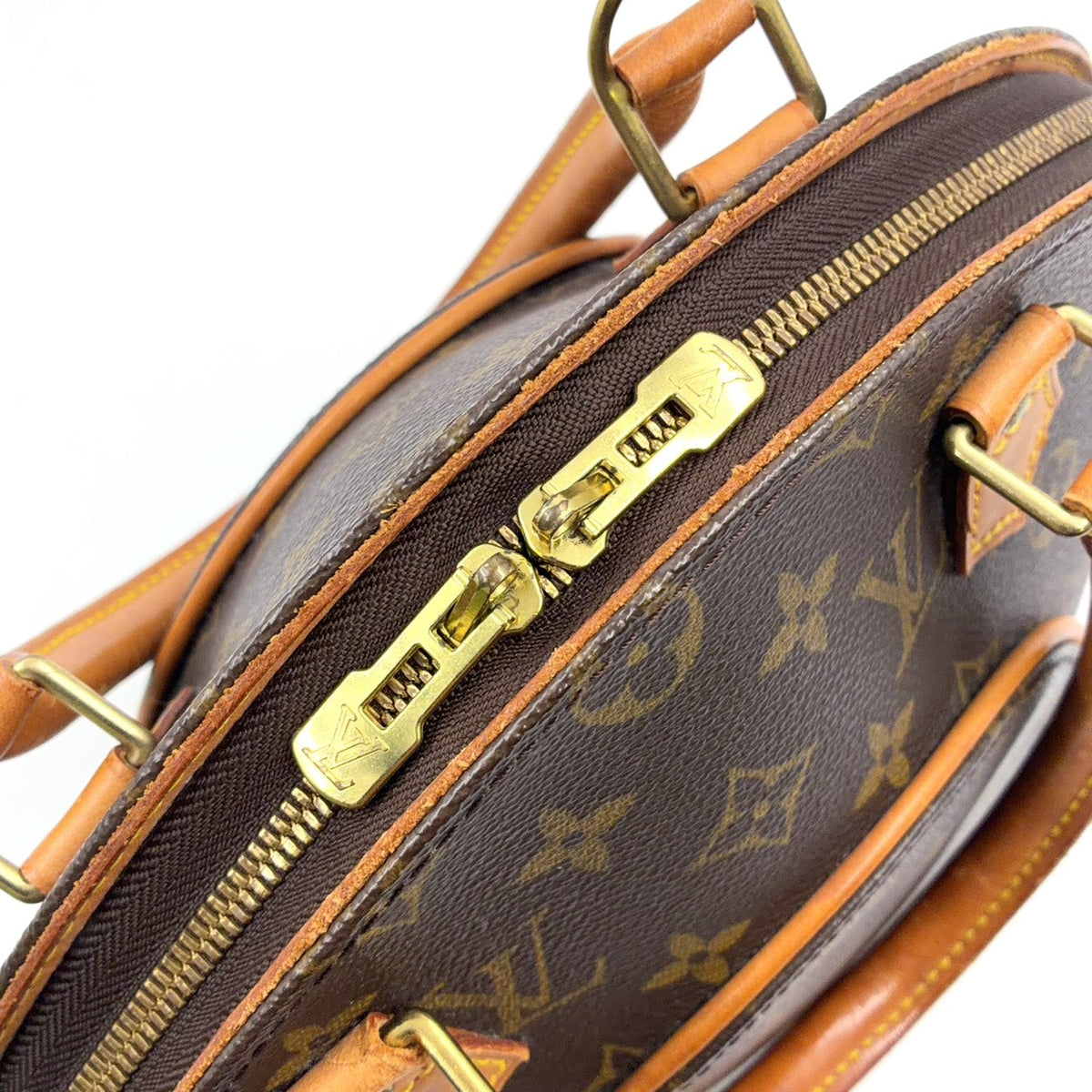 Pre-Owned Ellipse PM monogram Handbag Brown PVC Gold M51127 LOUIS VUITTON