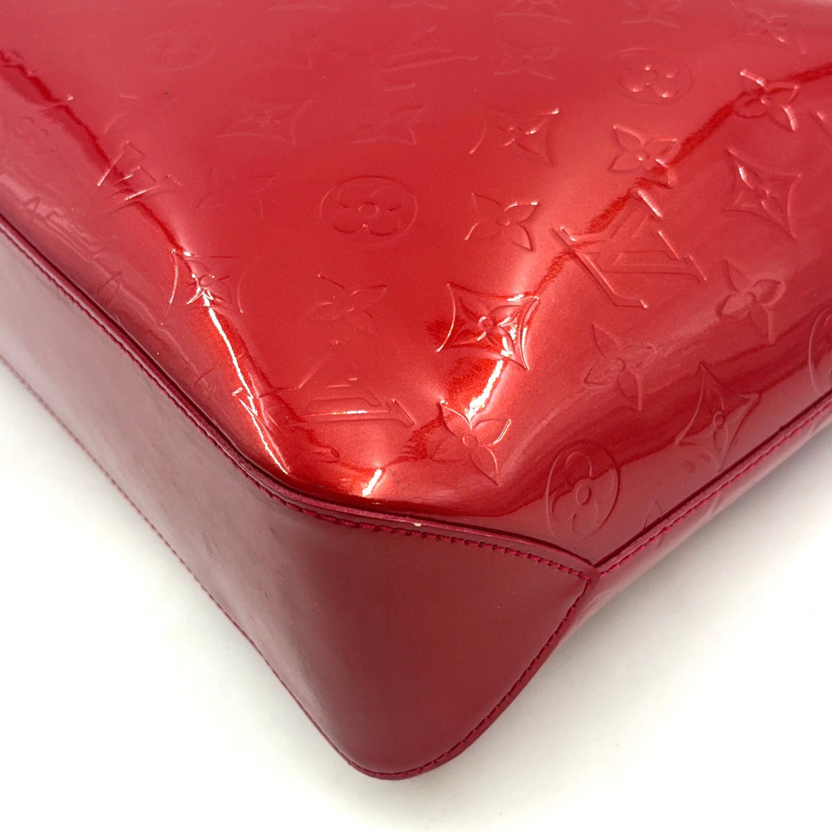 Pre-Owned brentwood Vernis pomme d'amour tote bag Red Leather Enamel Gold M91989 LOUIS VUITTON
