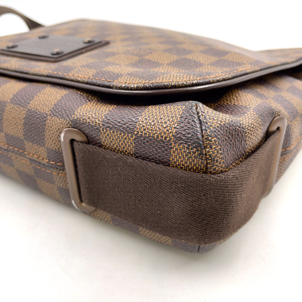 Pre-Owned Brooklyn MM Damier  ebene Shoulder bag Brown PVC Gold N51211 LOUIS VUITTON