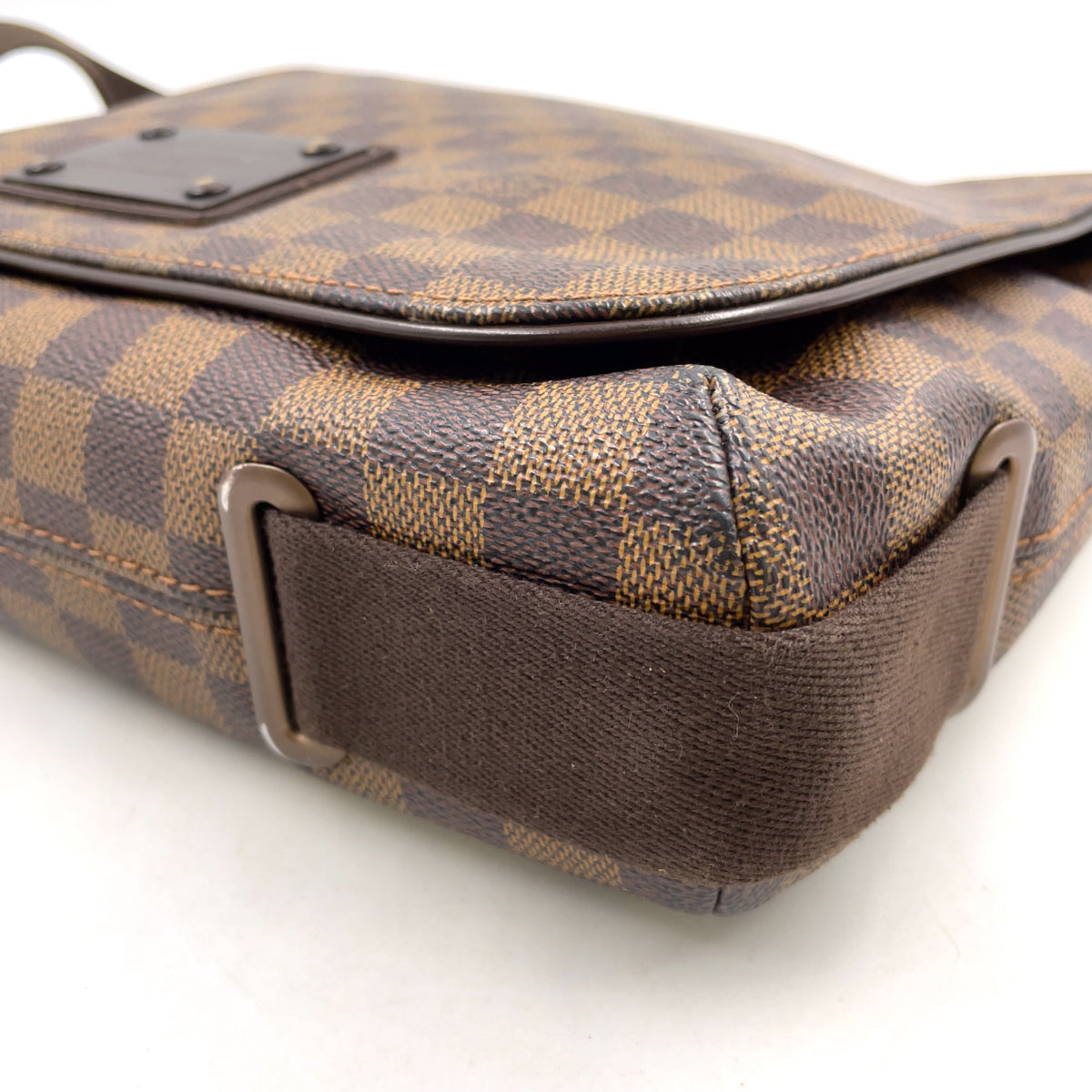 Pre-Owned Brooklyn MM Damier  ebene Shoulder bag Brown PVC Gold N51211 LOUIS VUITTON