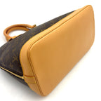 Pre-Owned Alma PM monogram Handbag Brown light brown Leather PVC Gold M51130  LOUIS VUITTON