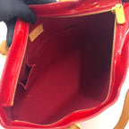 Pre-Owned brentwood Vernis pomme d'amour tote bag Red Leather Enamel Gold M91989 LOUIS VUITTON