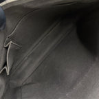 Pre-Owned Daniel MM Damier Graphite Shoulder bag black Leather PVC Silver N58029 LOUIS VUITTON