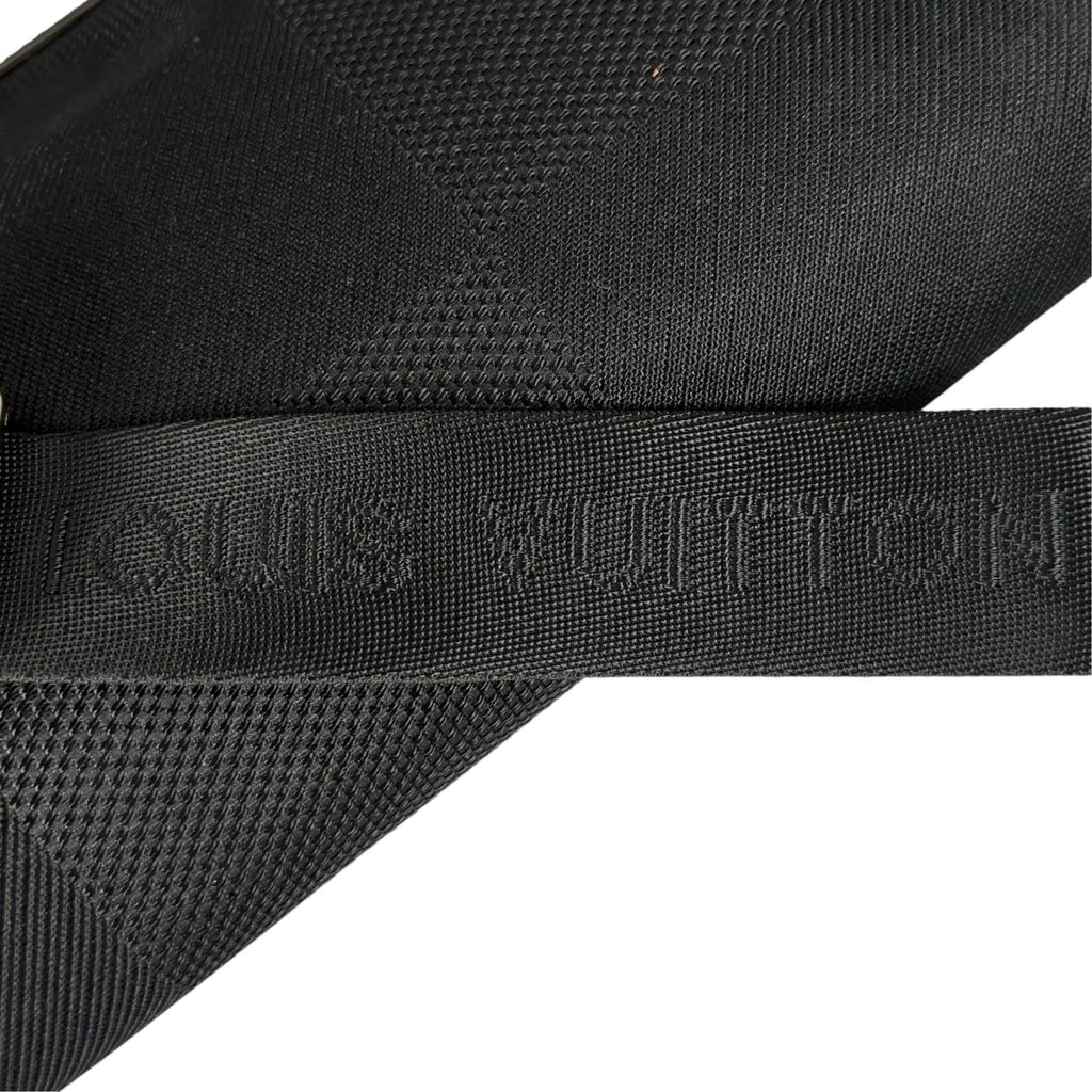 Pre-Owned acrobatics Damier jean Noir body bag black Leather nylon canvas Silver M93620 LOUIS VUITTON