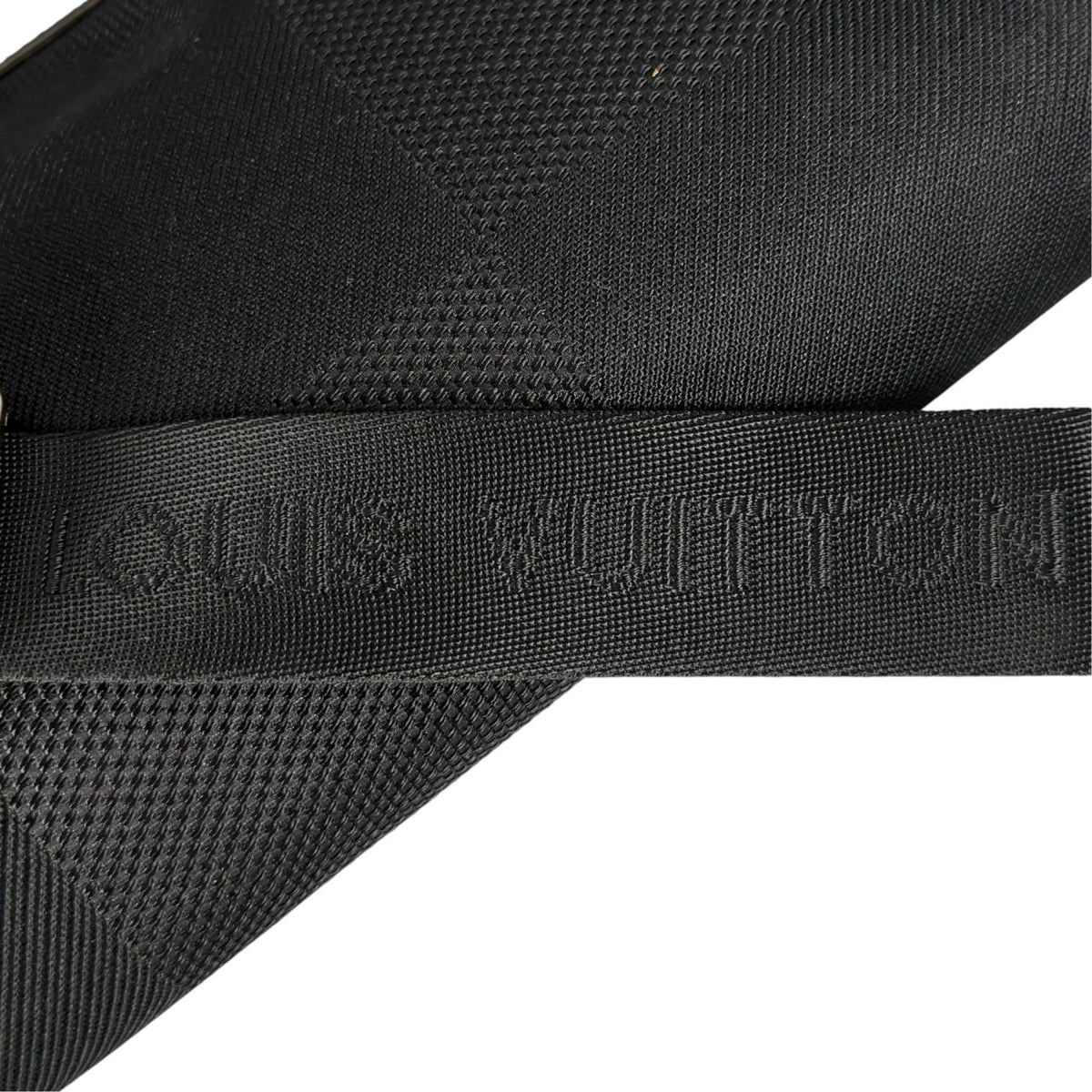 Pre-Owned acrobatics Damier jean Noir body bag black Leather nylon canvas Silver M93620 LOUIS VUITTON