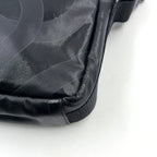 Pre-Owned coco mark Serial number starting with 11 Shoulder bag black Coated canvas Nylon Silver  CHANEL