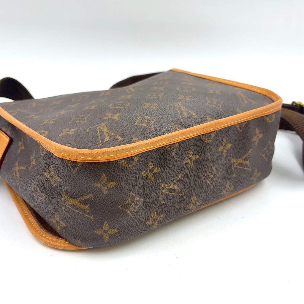 Pre-Owned Boss PM monogram macassar Shoulder bag Brown PVC Gold M56717 LOUIS VUITTON