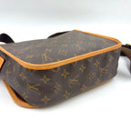 Pre-Owned Boss PM monogram macassar Shoulder bag Brown PVC Gold M56717 LOUIS VUITTON