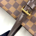 Pre-Owned Chelsea Damier  ebene Shoulder bag tote bag Brown Leather PVC Gold N51119 LOUIS VUITTON