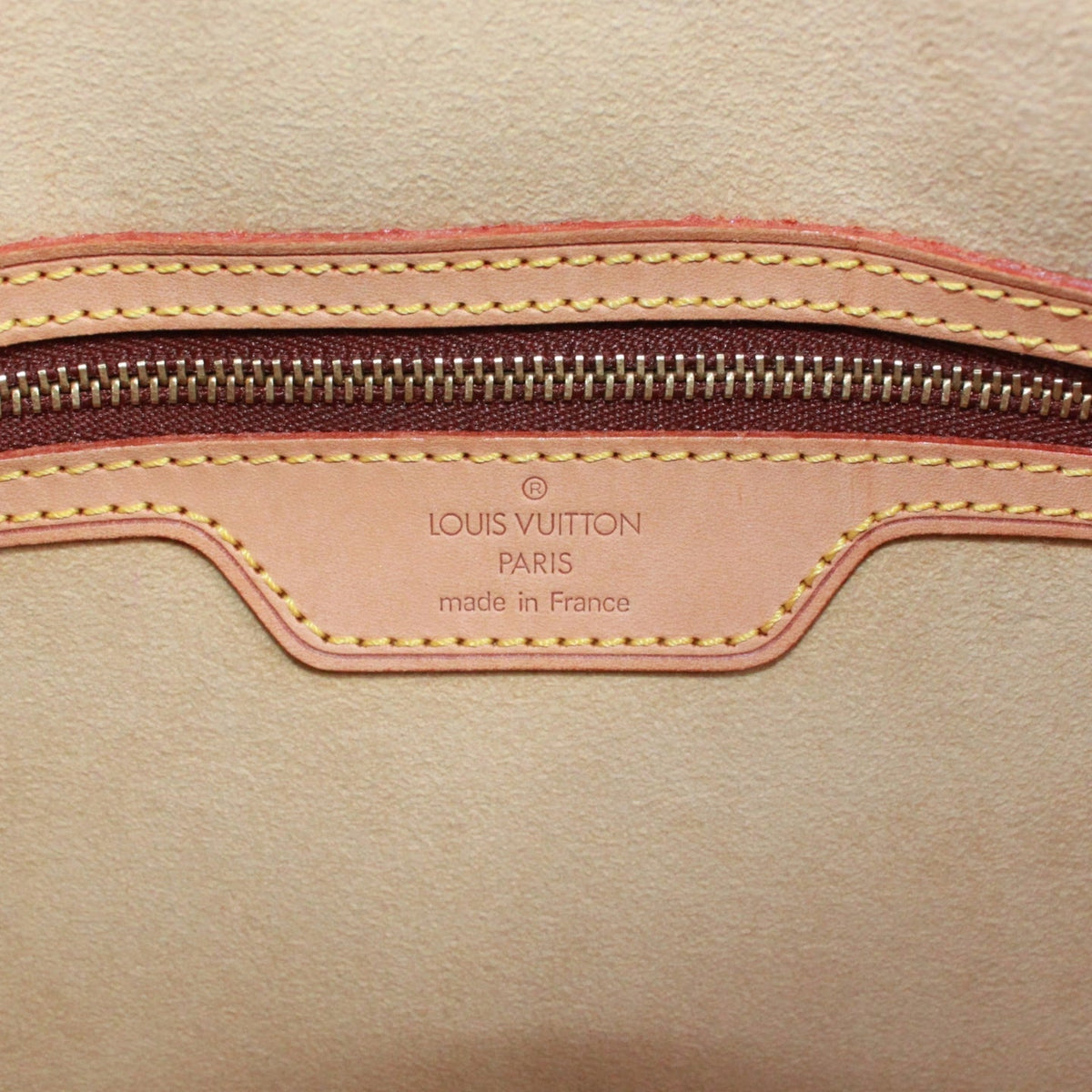 Pre-Owned Cite GM monogram Shoulder bag Brown Leather PVC Gold M51181 LOUIS VUITTON