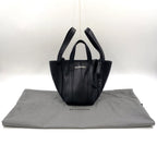 Pre-Owned Everyday Shoulder bag Handbag black Leather Silver BALENCIAGA
