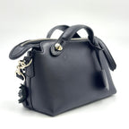 Pre-Owned by the way Flowerland 2WAY Handbag black Calfskin Silver FENDI