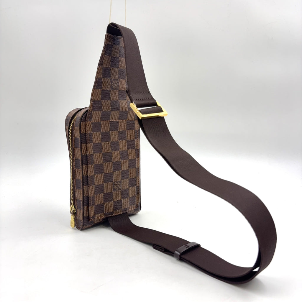 Pre-Owned Geronimos body bag Brown PVC Gold N51994  LOUIS VUITTON