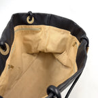 Pre-Owned camellia logo Serial number starting with 7 tote bag black lambskin Gold CHANEL