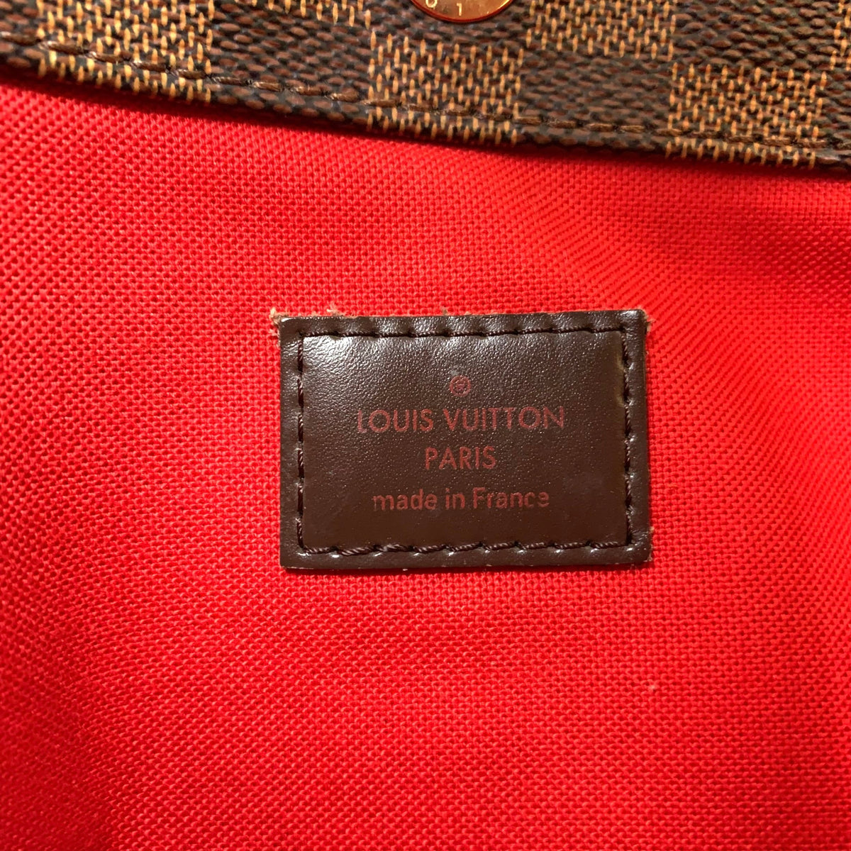 Pre-Owned Bloomsbury PM Damier  ebene Shoulder bag Brown Leather PVC Gold N42251 LOUIS VUITTON
