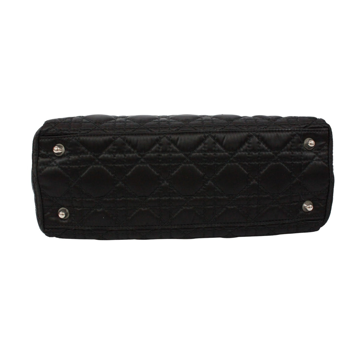 Pre-Owned Canage charming rock Handbag black Nylon Silver Christian Dior
