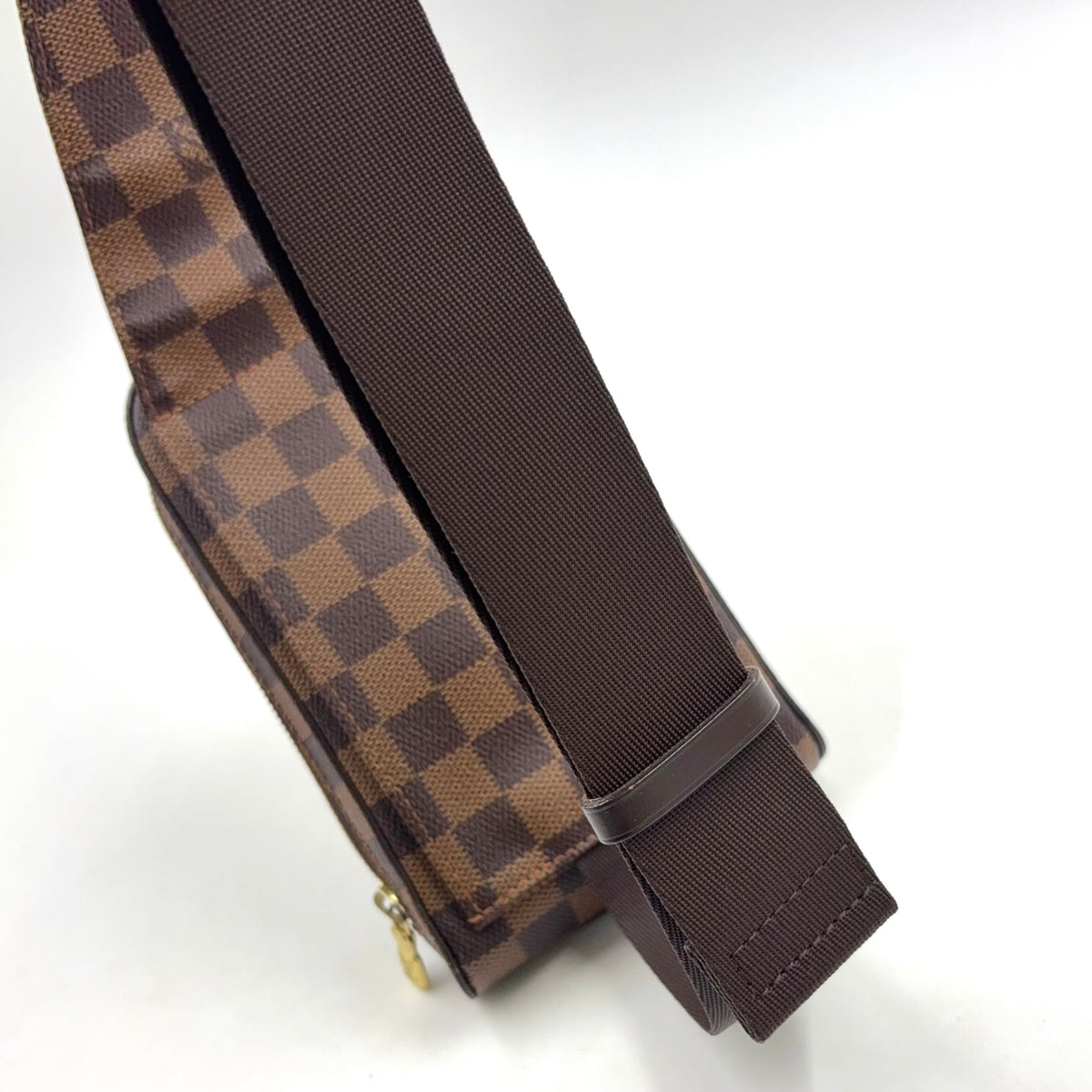 Pre-Owned Geronimos body bag Brown PVC Gold N51994  LOUIS VUITTON