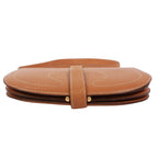Pre-Owned Gallopard Shoulder bag Brown fjord leather Gold HERMES