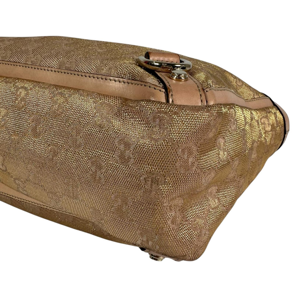 Pre-Owned Abby tote bag gold pink beige Canvas Gold 170004 GUCCI