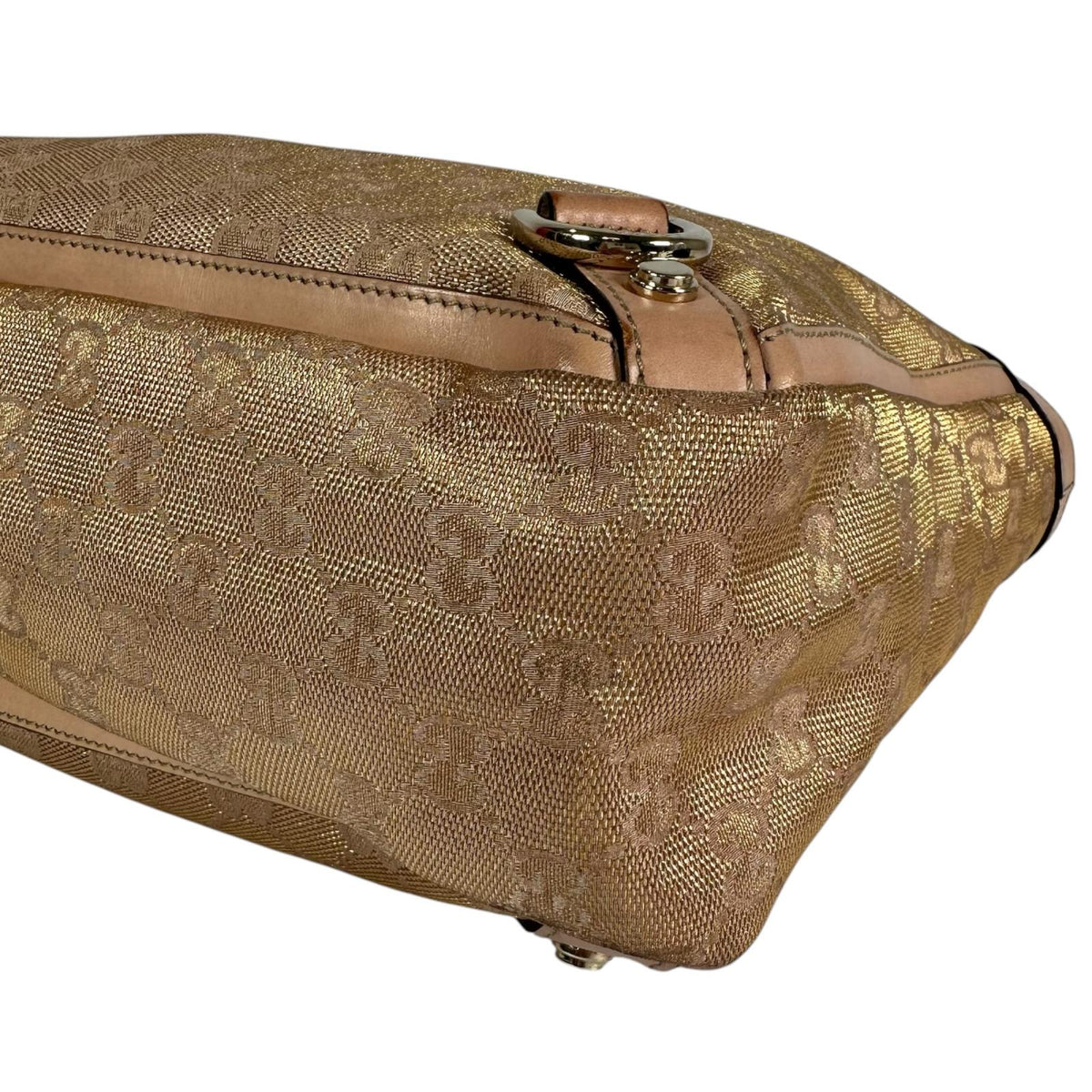 Pre-Owned Abby tote bag gold pink beige Canvas Gold 170004 GUCCI