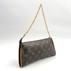 Pre-Owned Eva monogram Shoulder bag Brown Leather PVC Gold M95567 LOUIS VUITTON