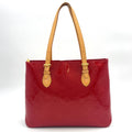 Pre-Owned brentwood Vernis pomme d'amour tote bag Red Leather Enamel Gold M91989 LOUIS VUITTON