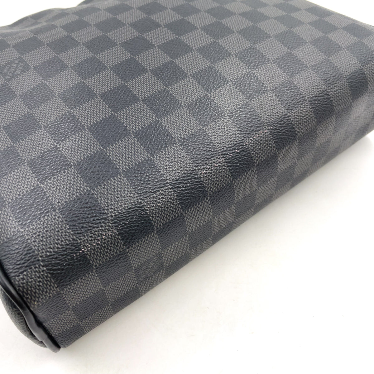 Pre-Owned Dayton PM Damier Graphite With Certificate of Authenticity Shoulder bag black Leather PVC Silver N41408 LOUIS VUITTON