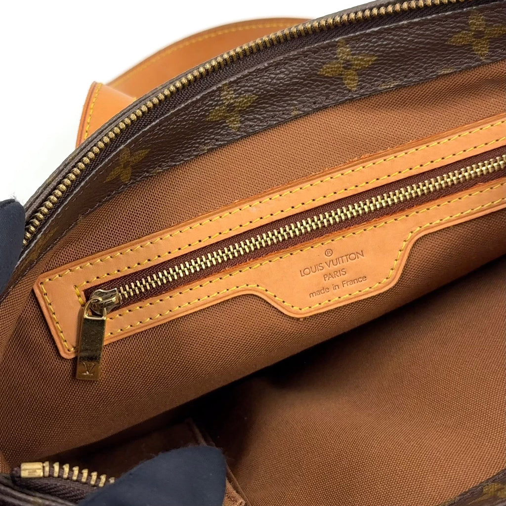 Pre-Owned Cabas Piano monogram tote bag Brown light brown Leather PVC Gold M51148 LOUIS VUITTON