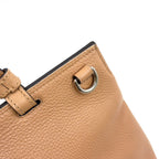 Pre-Owned Bamboo Daily Shoulder bag Handbag beige Leather Silver 370830 GUCCI