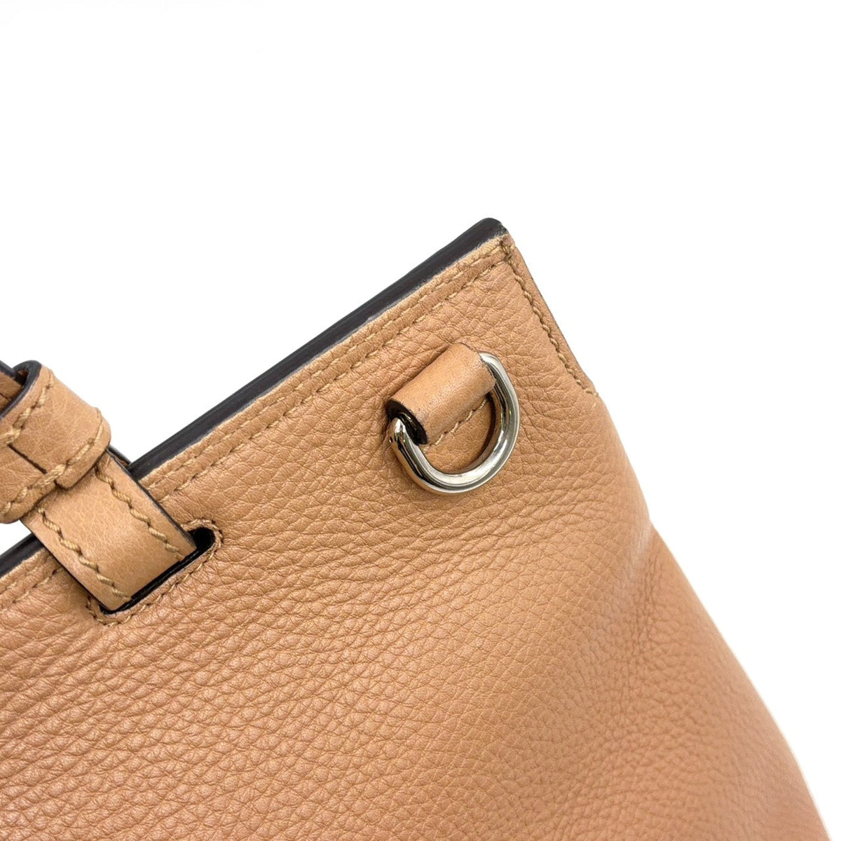 Pre-Owned Bamboo Daily Shoulder bag Handbag beige Leather Silver 370830 GUCCI