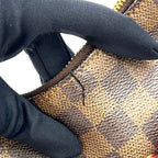 Pre-Owned Bloomsbury PM Damier  ebene Shoulder bag Brown Leather PVC Gold N42251 LOUIS VUITTON