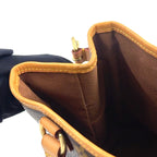 Pre-Owned Batignolles monogram Handbag Brown Leather PVC Gold M51156 LOUIS VUITTON