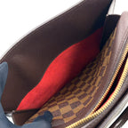 Pre-Owned Brera Damier  ebene Handbag Brown Leather PVC Gold N51150 LOUIS VUITTON