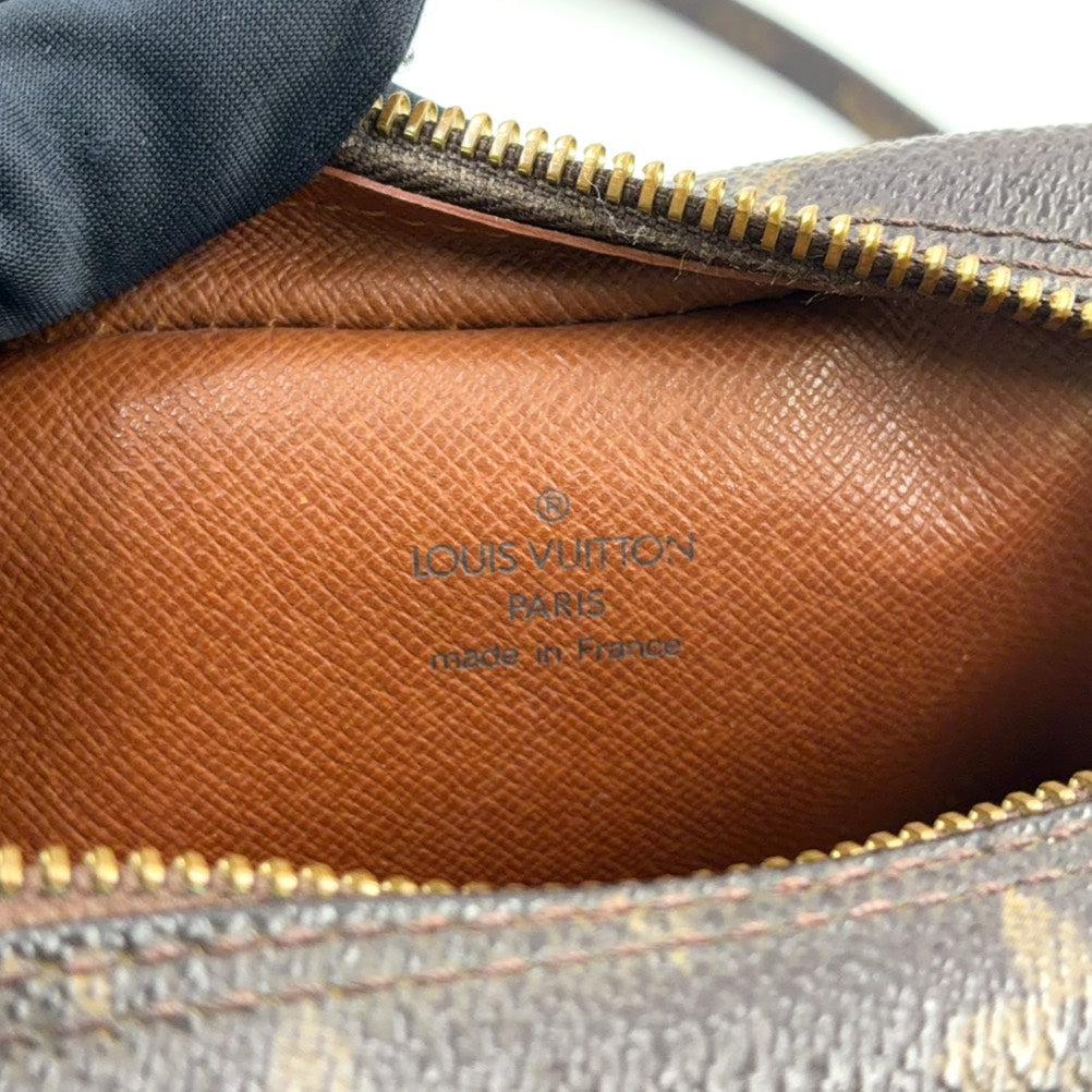 Pre-Owned Amazon monogram Shoulder bag Brown Leather PVC Gold M45236 LOUIS VUITTON