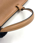 Pre-Owned Bamboo Daily Shoulder bag Handbag beige Leather Silver 370830 GUCCI